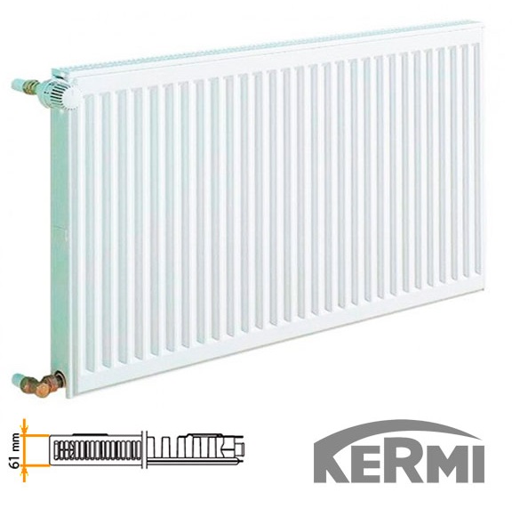 Tērauda radiators KERMI 11-300*400, sānu pieslēgums, FKO