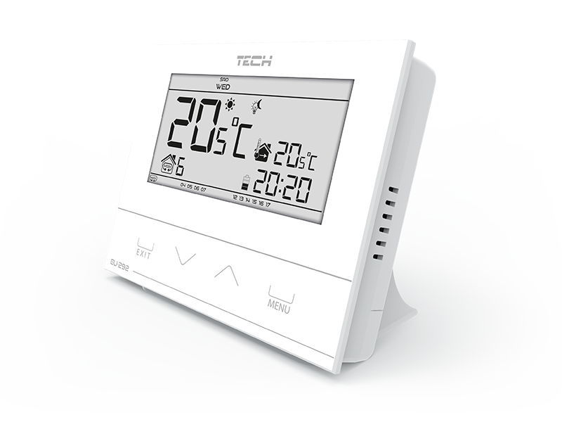 Istabas termostats TECH EU-292 V3, programmējams, bezpotenciāla