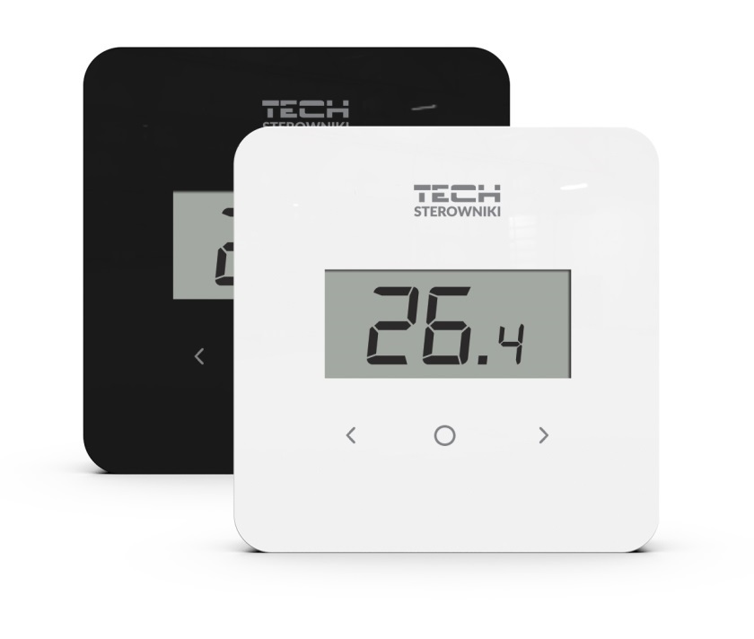 TECH Istabas termostats EU-R-8b PLUS, bezvadu, balts, (priekš L-8) ar mitruma sensoru