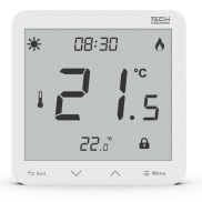 TECH Istabas termostats EU-293z V3, programmējams, balts