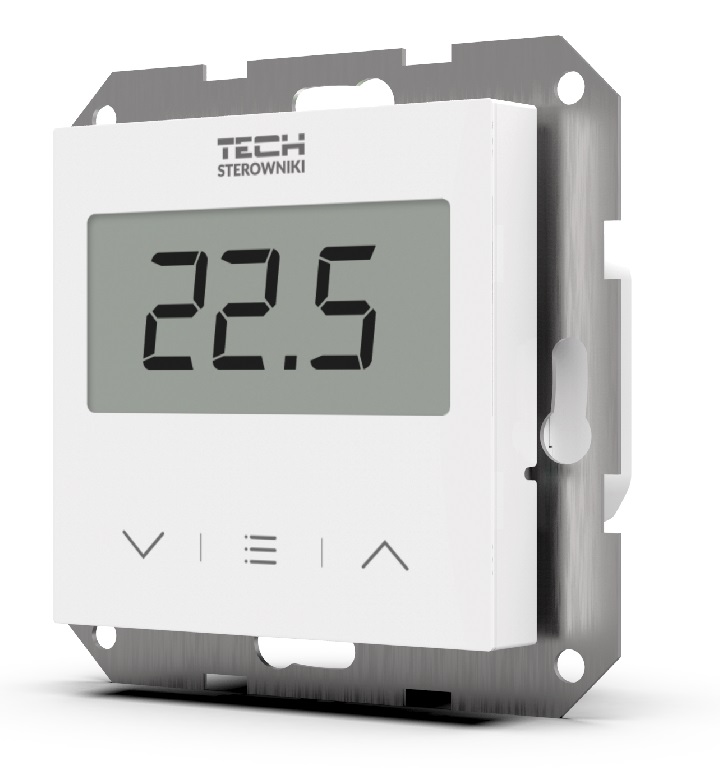 TECH Istabas termostats, EU-F-2z V2, iebūvējams, bezvadu, balts