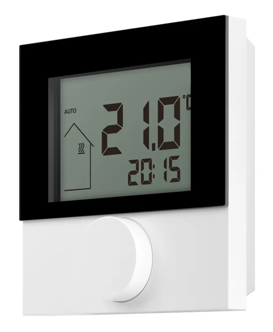 Istabas termostats temperatūras regulēšanai ar displeju D-1, KERMI, BX03000006K