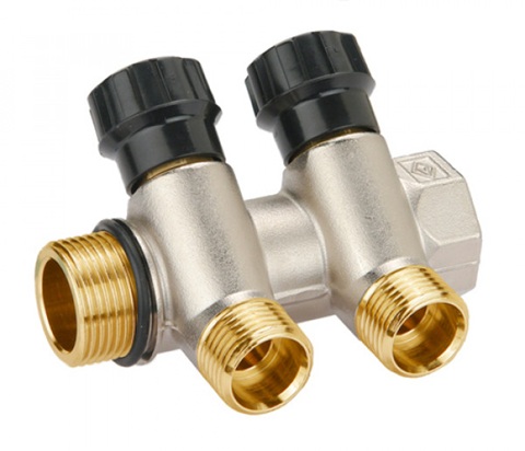 Ūdensapgādes kolektors 3/4'' x 1/2'', 2-ceļu, BUGATTI, 42000001