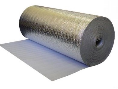 Izolācijas paklājs ar foliju, 1.2x50 m, 3 mm, (60 m2), Reflekt Poly