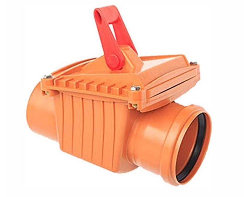Oбратный клапан наружной канализации Ø160, оранжевый