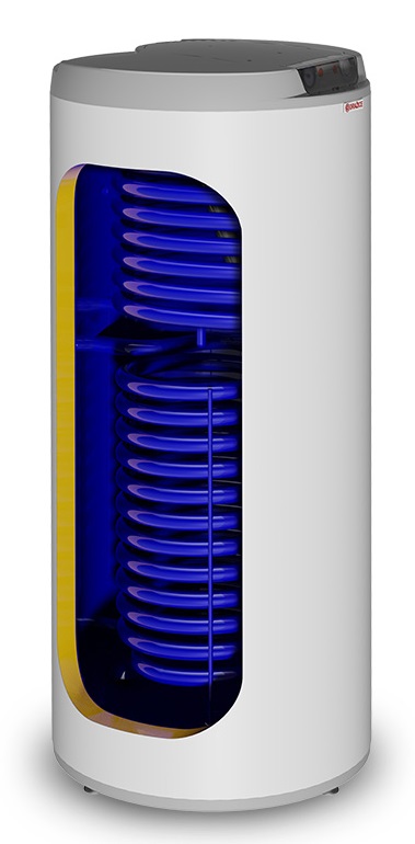 Vertikāls stacionārs ātrsildītājs OKC 200 NTRR, 0,6 MPa, ar 2 siltummaiņiem, DRAŽICE