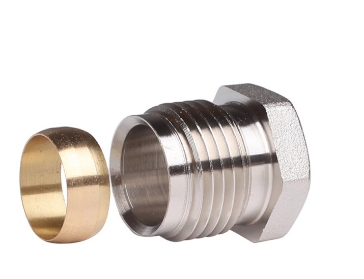 Kompresijas tērauda savienojums vara un dzelzs caurulēm, 15 x 1/2'', DANFOSS, 013G4115