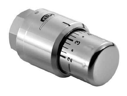 Термостатическая головка M30x1.5, хромированная, KERMI, ZV00380001