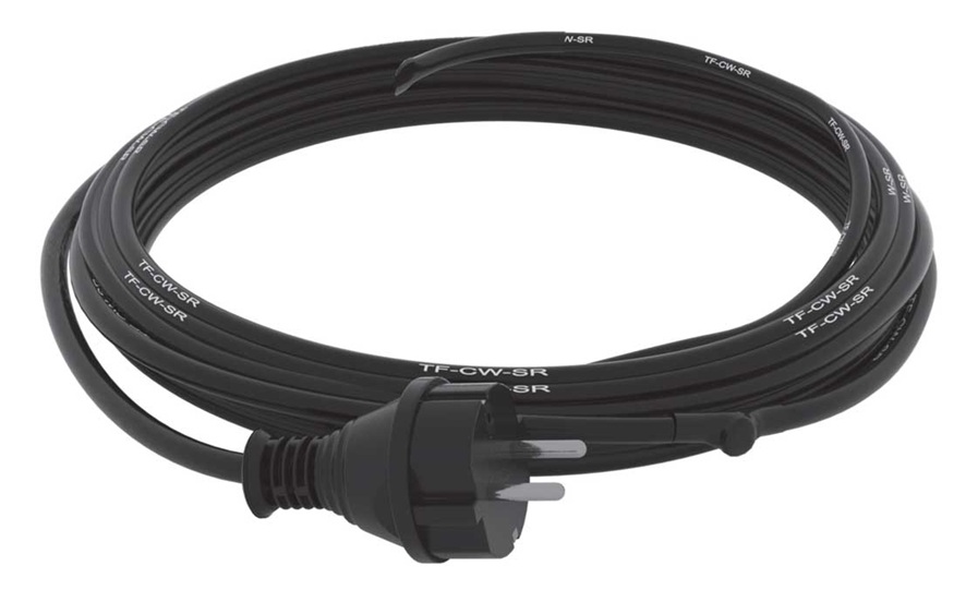 Pašregulējošais pretaizsalšanas apsildes kabelis TF-CW-SR, 2 m, 10 W/m, TERMOFOL, 5907599623083