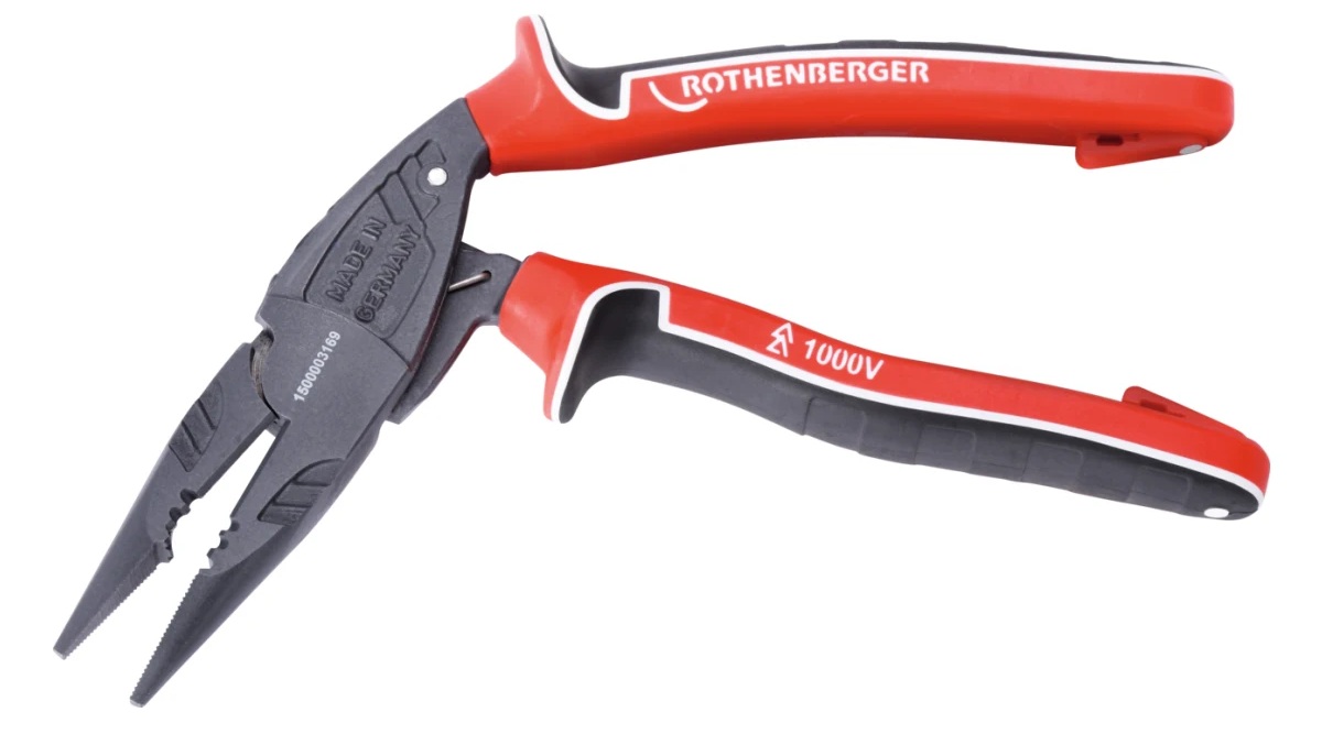 Ergonomiskas elektroinstalācijas knaibles 1000 V, 200 mm, ROTHENBERGER, 1500003169