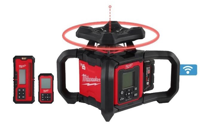 Akumulātora rotējošais lāzera nivelieris M18 RLOHV1200-501C, Milwaukee, 4933493204