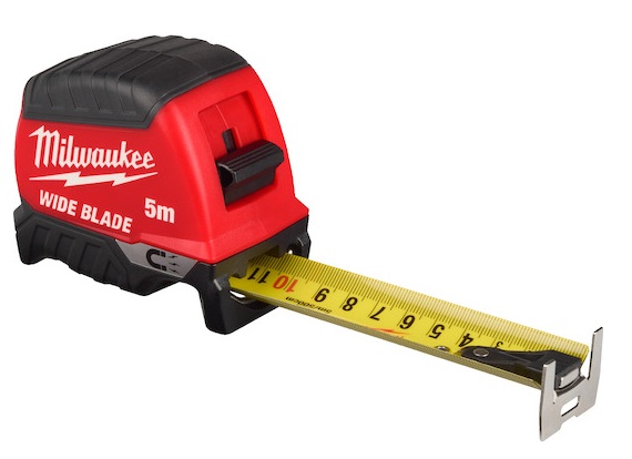 Magnētiskā mērlente 5 m, platā, WIDE BLADE, Milwaukee, 4932499207