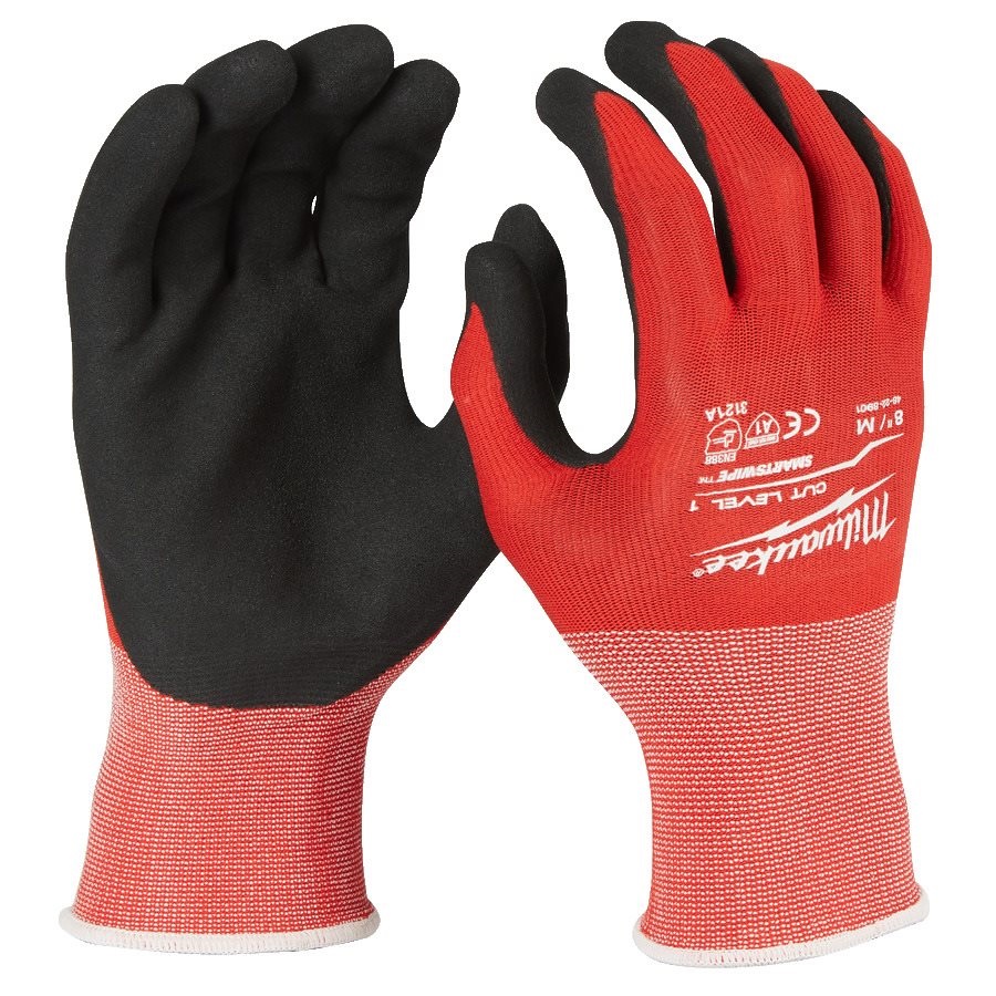 Зимние рабочие перчатки с резиновым покрытием (KLASE-1), размер 8/M, Milwaukee, 4932471343