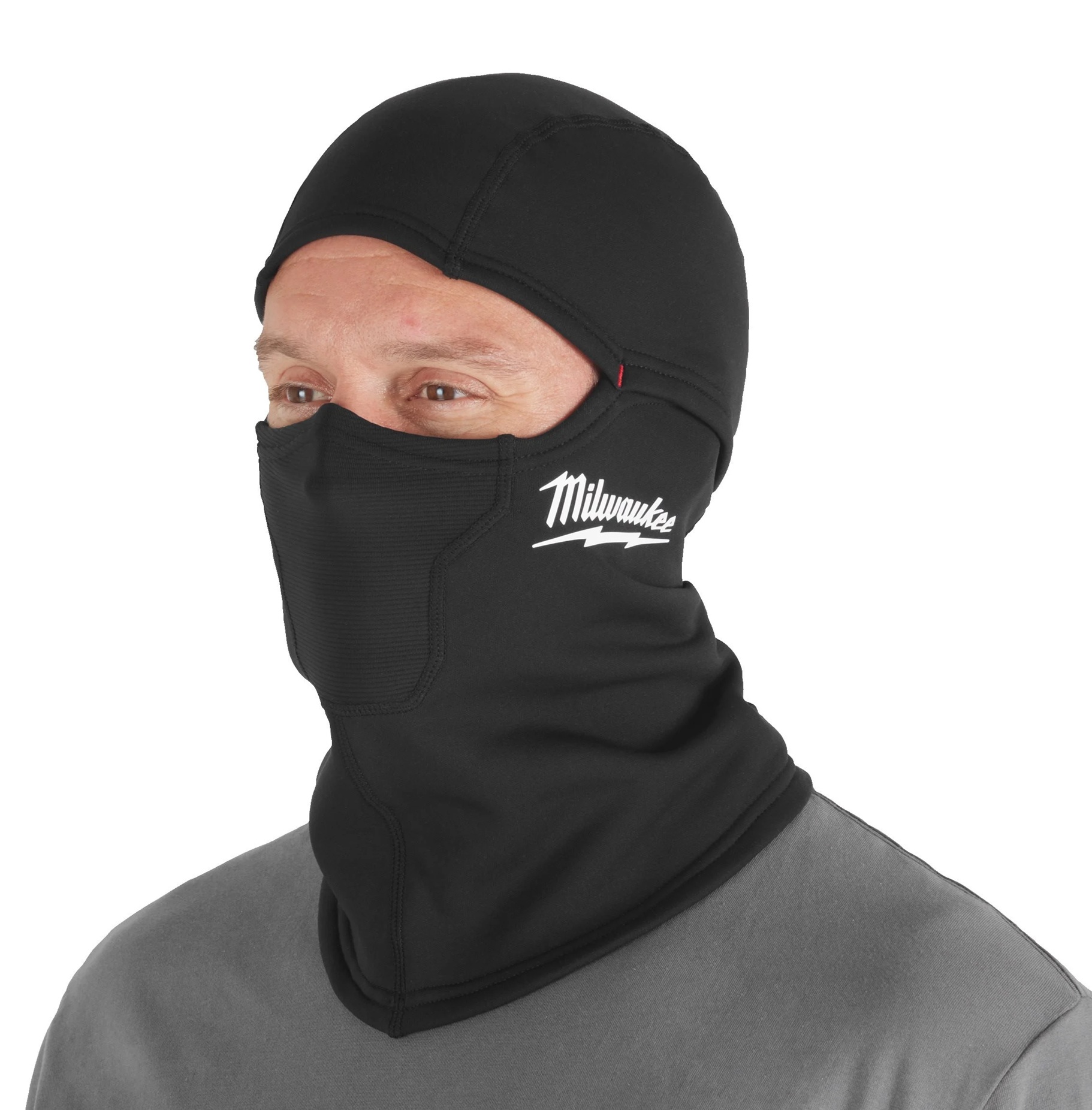 WORKSKIN™ vidēja blīvuma materiāla balaklava aukstiem laikapstākļiem, BAL BL, melna, Milwaukee, 4932499386