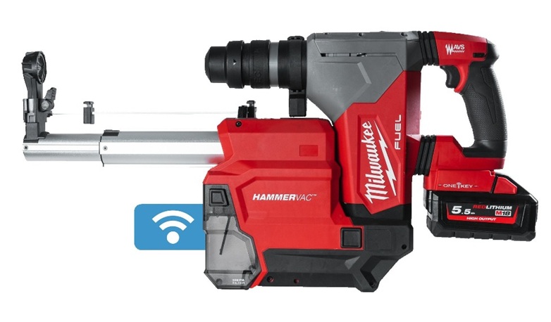 M18 FUEL™ augsta snieguma SDS-plus akumulātora perforators ar īpaši pielāgotu putekļu nosūcēju, ONEFHPXDEL-552C, Milwaukee, 4933478498