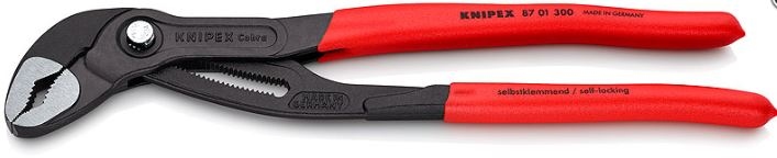 Клещи для водяных насосов KNIPEX COBRA, 300 мм, [8701300]