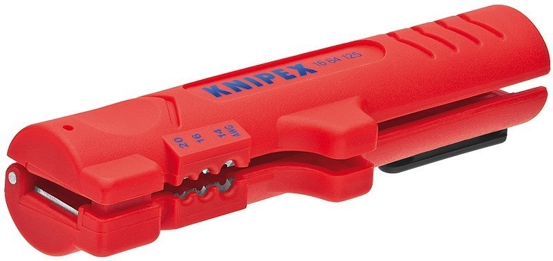 Инструмент для снятия оболочки с плоского и круглого кабеля 4.0-13.0 мм, 125 мм, Knipex, 1664125SB