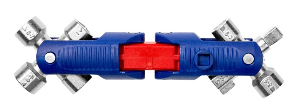 Universālā atslēga Double Joint, ar 10 atslēgu profiliem, Knipex, 001106V04