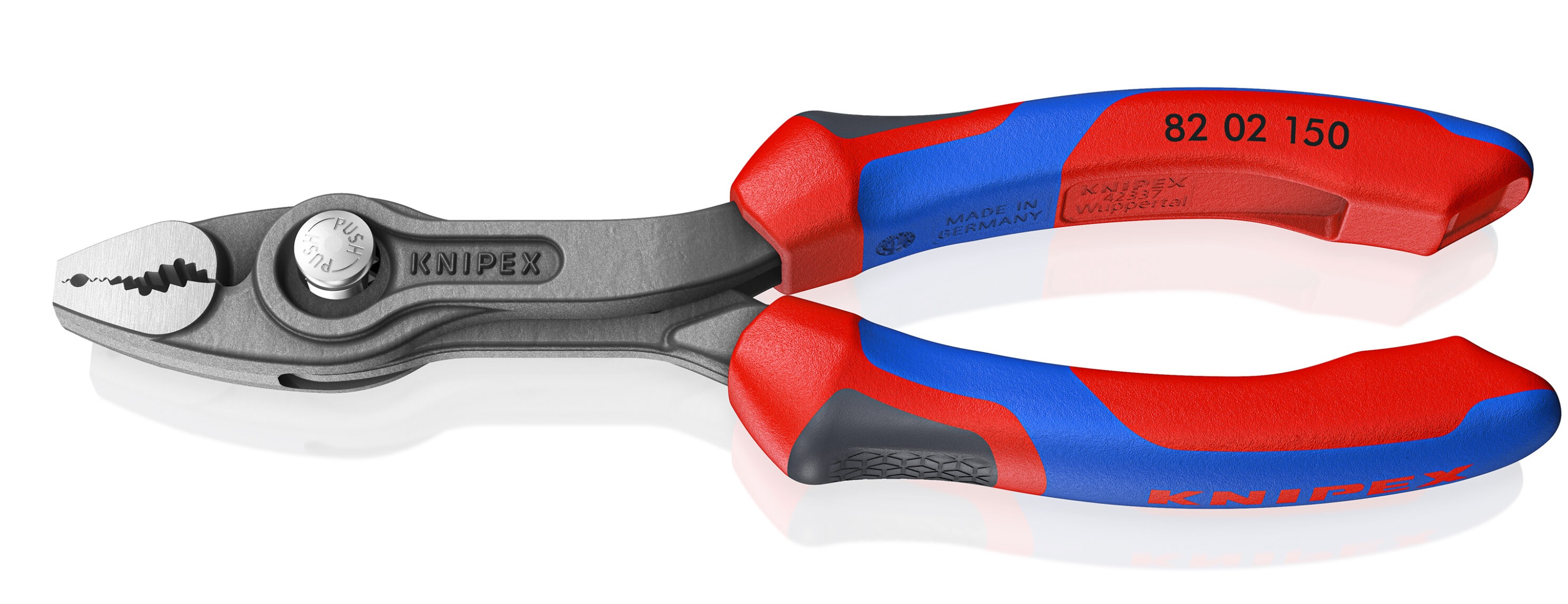 Stangas ar pogu 4-16 mm, 150 mm, ar daudzkomponentu rokturiem, TwinGrip, Knipex, 8202150