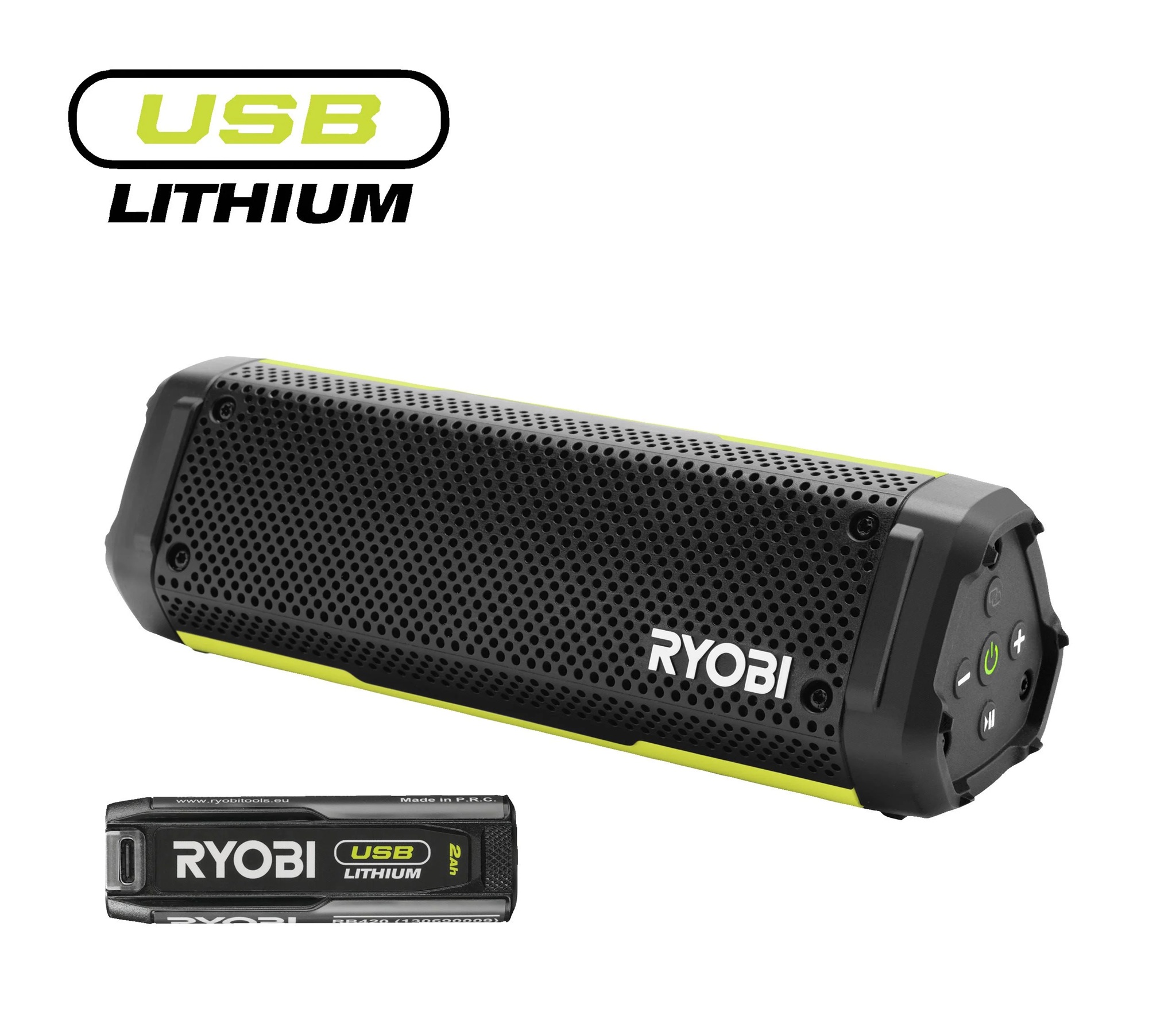 USB Lithium™ беспроводная Bluetooth-колонка 4 B, RS4-120G, Ryobi, 4892210232236