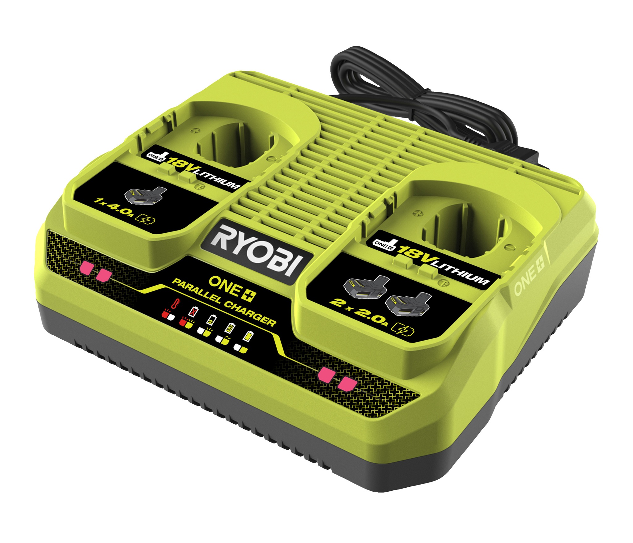 Двухпортовое зарядное устройство RC18240, 18 B, Ryobi