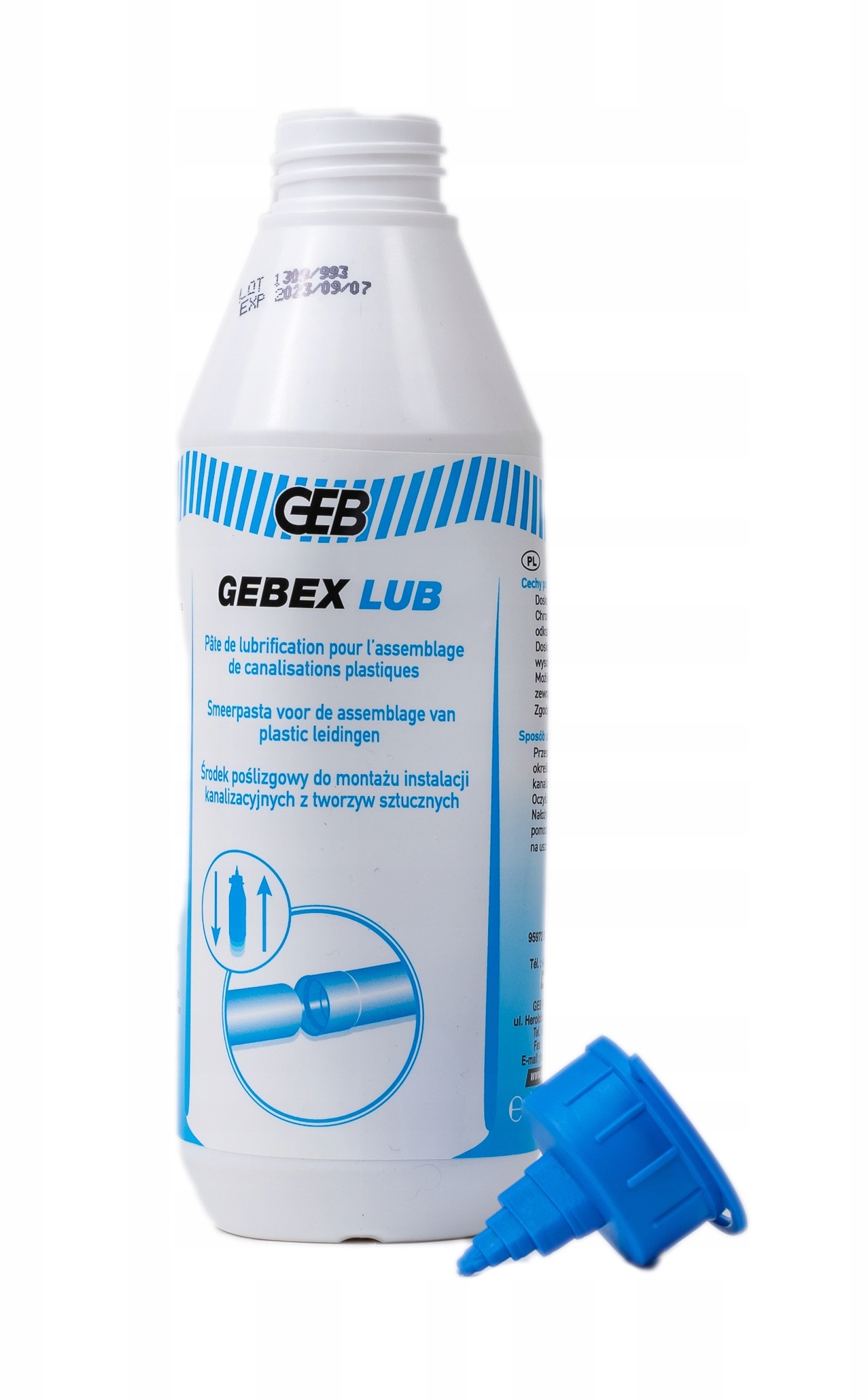 Montāžas smēre cauruļvadiem, 250 ml, GEB-GEBEX