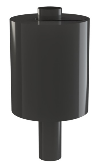 Melna ūdens sildīšanas tvertne 35 L, D115, 0,8 mm, nerūsējošā tērauda, + MONO adapteris D115