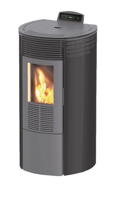 Granulu kamīns CentroPelet ZR12 S, pelēks, ar gaisa apkuri, Centrometal