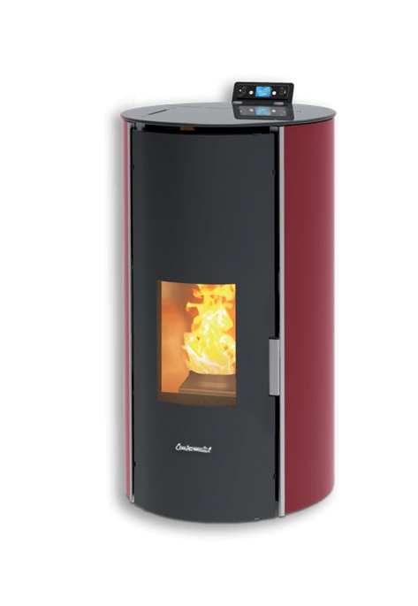 Granulu apkures kamīns CentroPelet ZVRGL17-C, sarkans, Centrometal