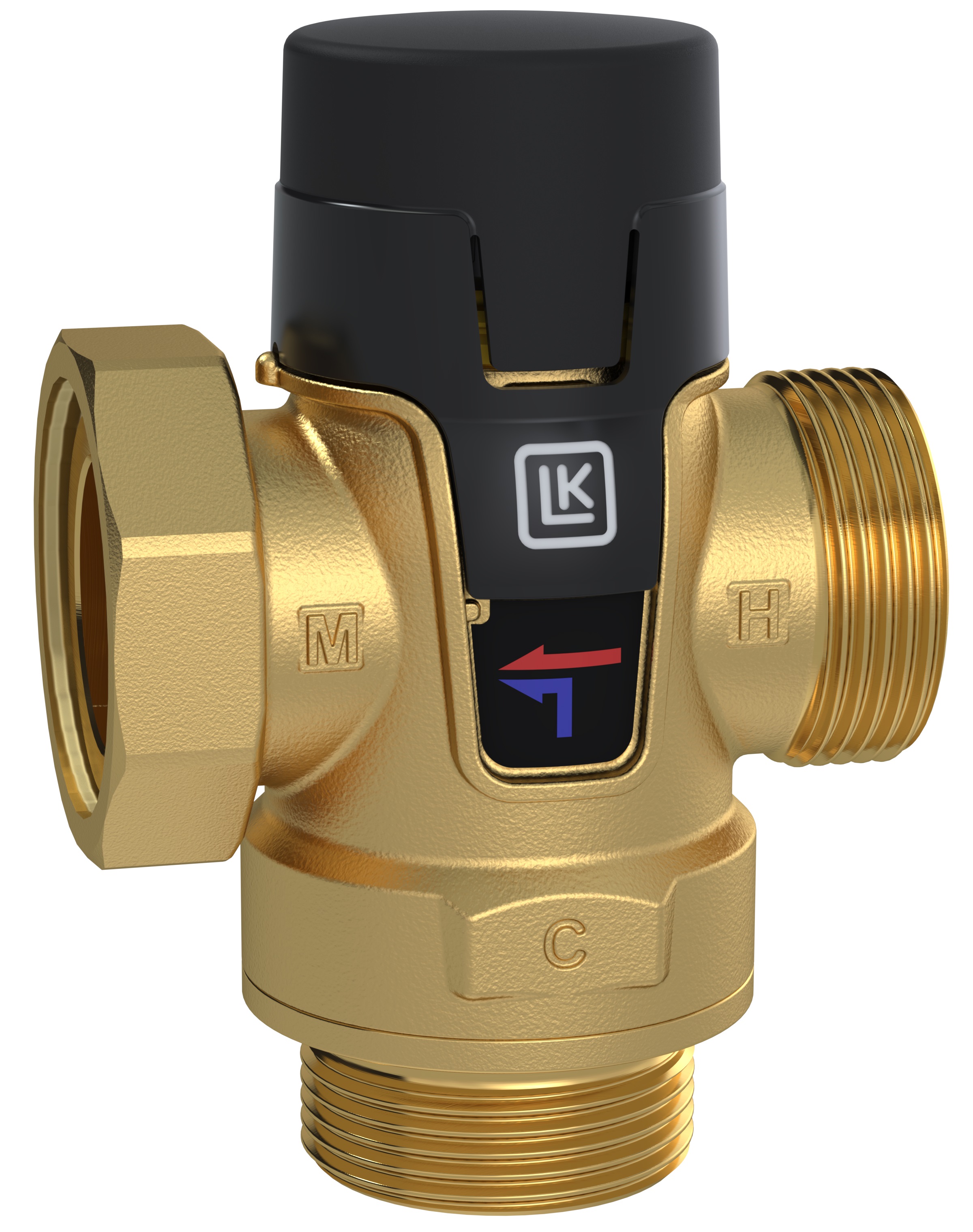 Термостатический смесительный клапан 1'', 25-45°C, Kvs 3.5, LK ARMATUR