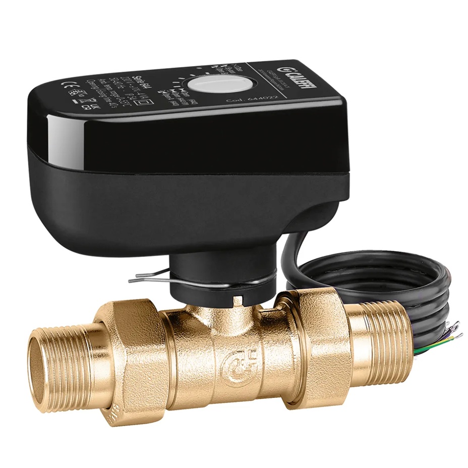Двухходовой зоновый шаровой клапан 3/4'', с приводом, CALEFFI, 644246