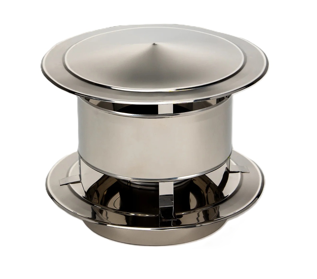 Колпак дымохода из нержавеющей стали D120/200, AISI 304, STANDARD PRO