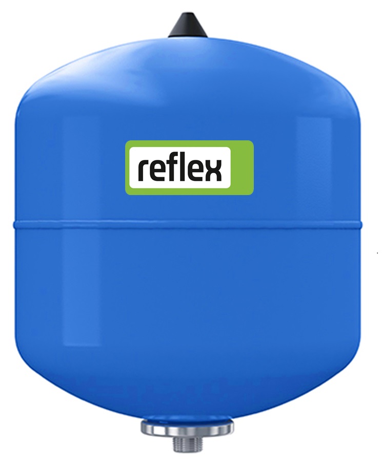 Расширительный бак REFIX DE для систем водоснабжения, 2 л, 10 бар, 70°C, синий, 7200300