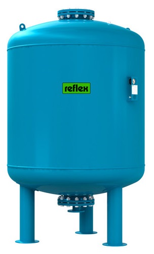 Расширительный бак REFIX DE для систем водоснабжения, 50 л, 10 бар, 70°C, синий, 7306005