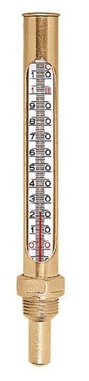 Spirta termometrs kapsulā 0–120°C, 45 mm, CALEFFI, 692000