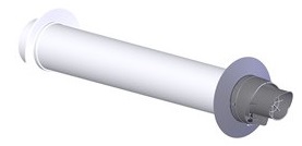 Подключение к внешней стороне дымохода конденсационного котла D60/100, Cox Geelen