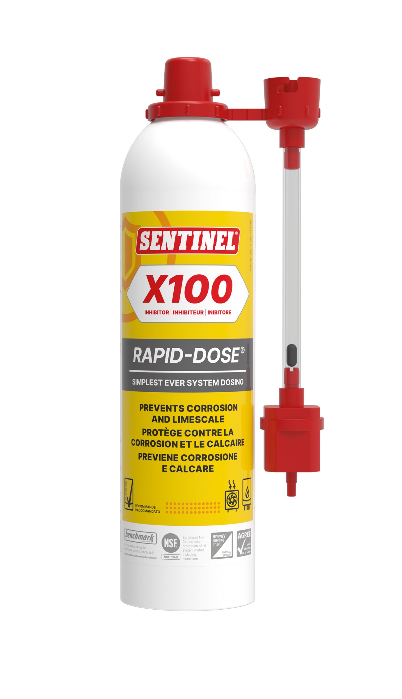 Piedeva aizsardzībai pret koroziju un kaļķakmeni SENTINEL X100RD Inhibitor, 300 ml