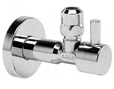 Декоративный вентиль ARCO 1/2'x1/2', TECH DESIGN, хромированный, 5TECH