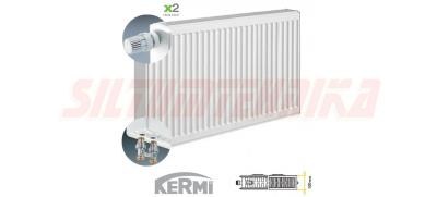 Tērauda apkures radiators KERMI KV22-900*800, apakšas KREISAIS pieslēgums, FTV