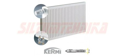 Tērauda apkures radiators KERMI KV11-400*500, apakšas KREISAIS pieslēgums, FTV