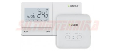 Programmējams telpas termostats E901RF, bezvadu (SALUS 091FLRF analogs), ENGO