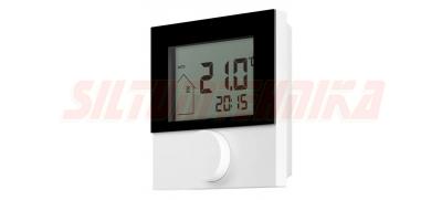 Istabas termostats temperatūras regulēšanai ar displeju D-1, KERMI, BX03000006K