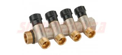 Ūdensapgādes kolektors 3/4'' x 1/2'', 4-ceļu, BUGATTI, 42020001