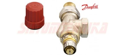 Термостатический клапан радиаторного терморегулятора, осевой, 1/2'', RA-N 15, DANFOSS, 013G0153