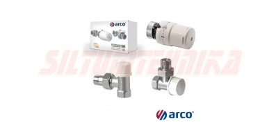 Комплект термоклапана радиатора ARCO KCT01, угловой