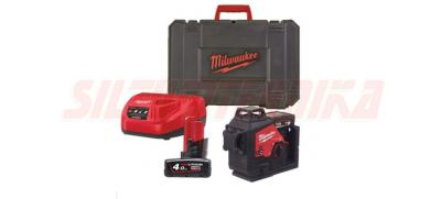 M12™ 3-плоскостной лазерный нивелир с зелеными лазерными лучами, M12 3PL-401C, Milwaukee, 4933478102