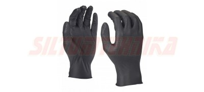 Прочные одноразовые нитриловые рабочие перчатки, 9/L, коробка-50 шт, Milwaukee, 4932493235