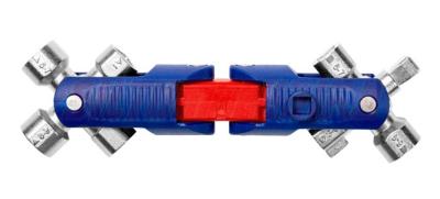 Universālā atslēga Double Joint, ar 10 atslēgu profiliem, Knipex, 001106V04
