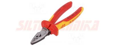 Presējamo uzgaļu stangas 0.25-16 mm, 180 mm, ar divkomponentu dielektriskiem rokturiem (VDE), Knipex, 9778180