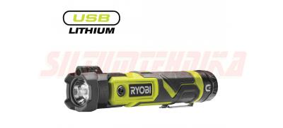 USB Lithium™ вращающийся фонарь 4 B, 640 Лм, RLP4-0, Ryobi, 4892210229670
